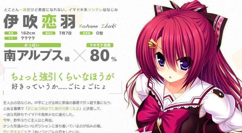 从人物介绍看出这位少女 应该是容易精神崩坏的类型, 难怪吃醋度高达